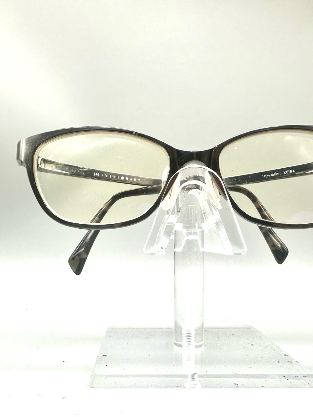 141 Eyewear Keira Eyeglasses Frames Metallic Brown Tortoise 141 x Visionary